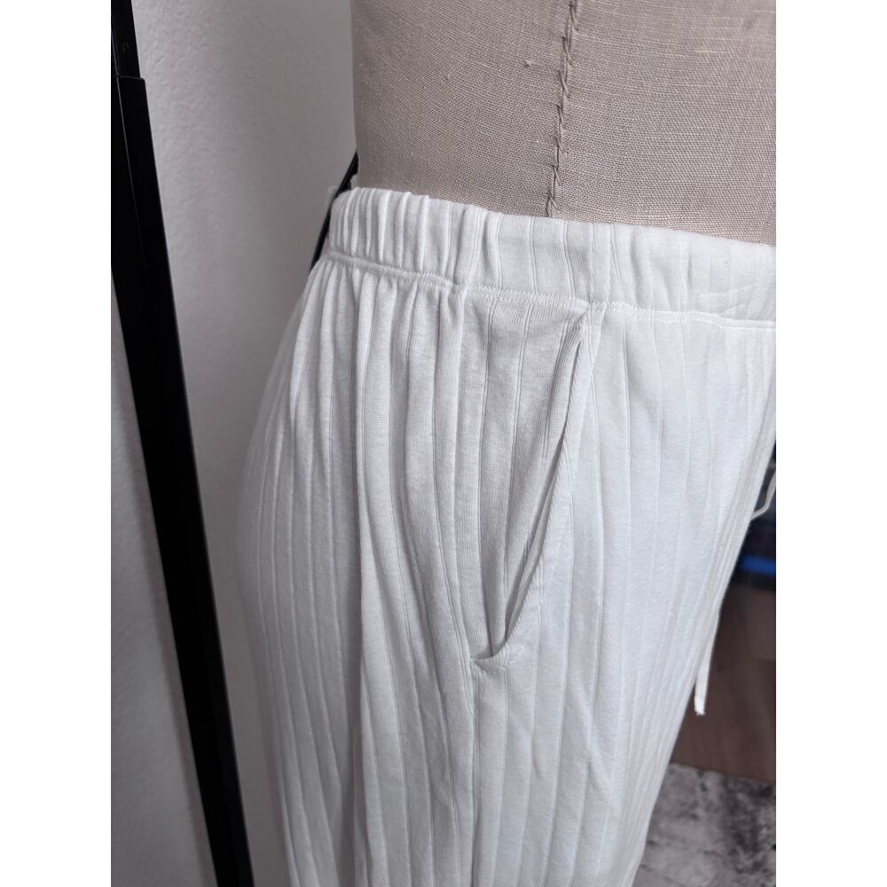 Eileen Fisher - NWOT Organic Cotton Interlock Wide Leg Lounging and Sleep Pant - Picture 3 of 4